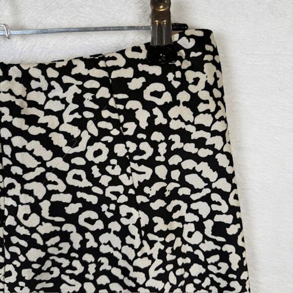 Princess Polly Midnight Wanderer Black and White Leopard Print Mini skirt Size 4 - Picture 4 of 11